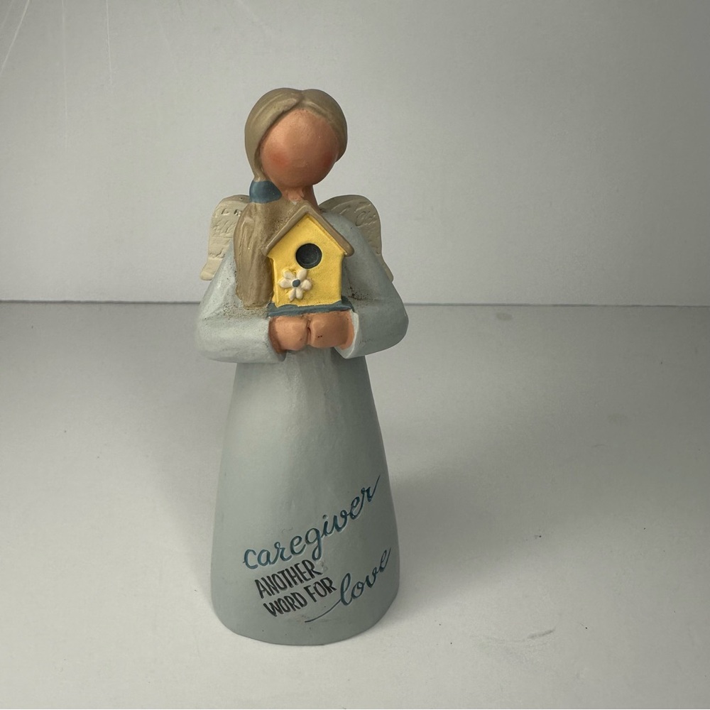 B. Lloyd 2016 Caregiver Another Word For Love, Wings Figurine Birdhouse, Signed